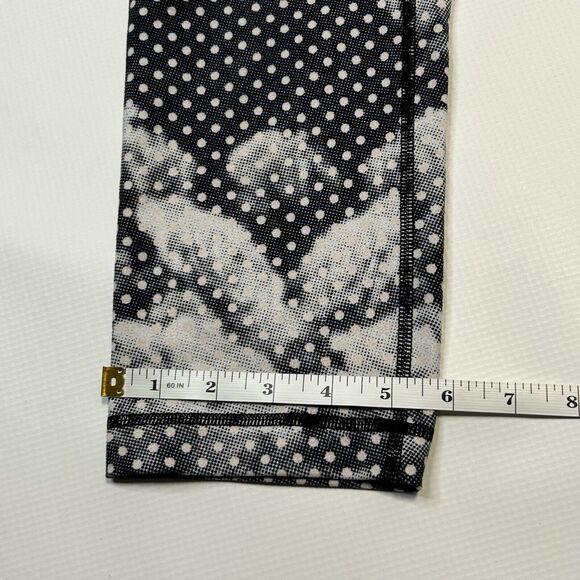 Lululemon Wunder Under Crop II Luon Dottie Dream Rose Neutral Blush Black Size 8 - Picture 13 of 15